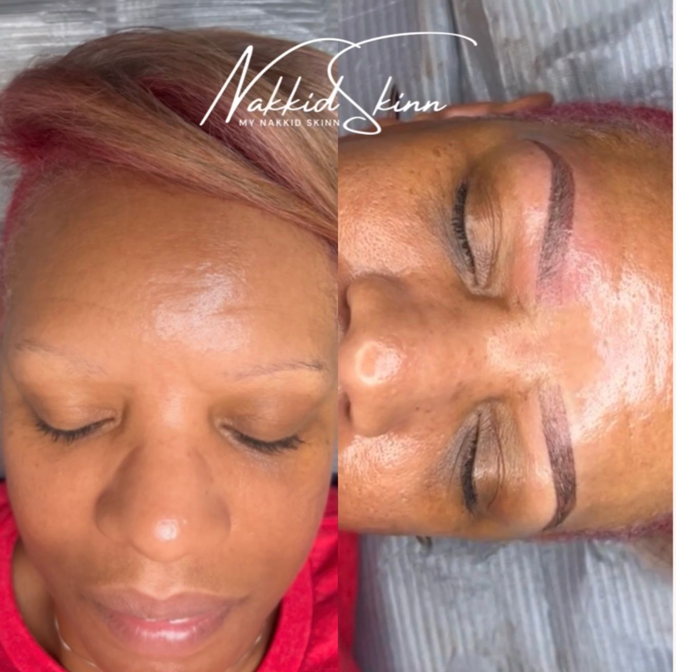 Eyebrow Tattoo result by Nakkid Skinn Studio in Marietta, GA
