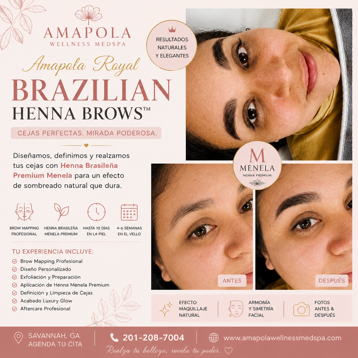 Eyebrow Tattoo result by Amapola Wellness MedSpa in Savannah, GA