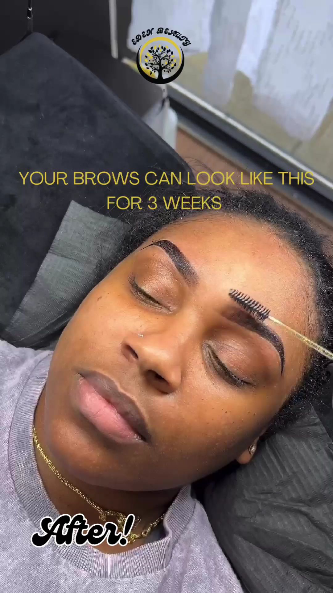 Eyebrow Tattoo result by Eden Beauty Bar in Conyers, GA
