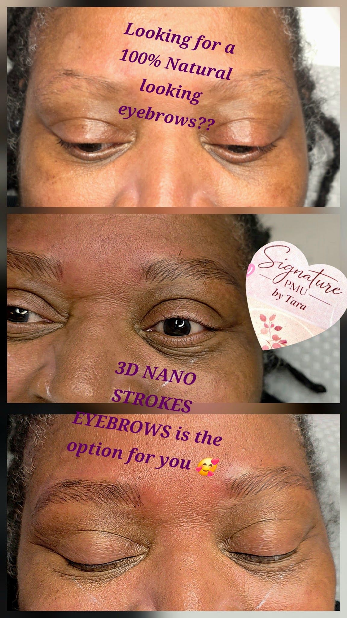 Eyebrow Tattoo result by Signature PMU by Tara in Alpharetta, GA