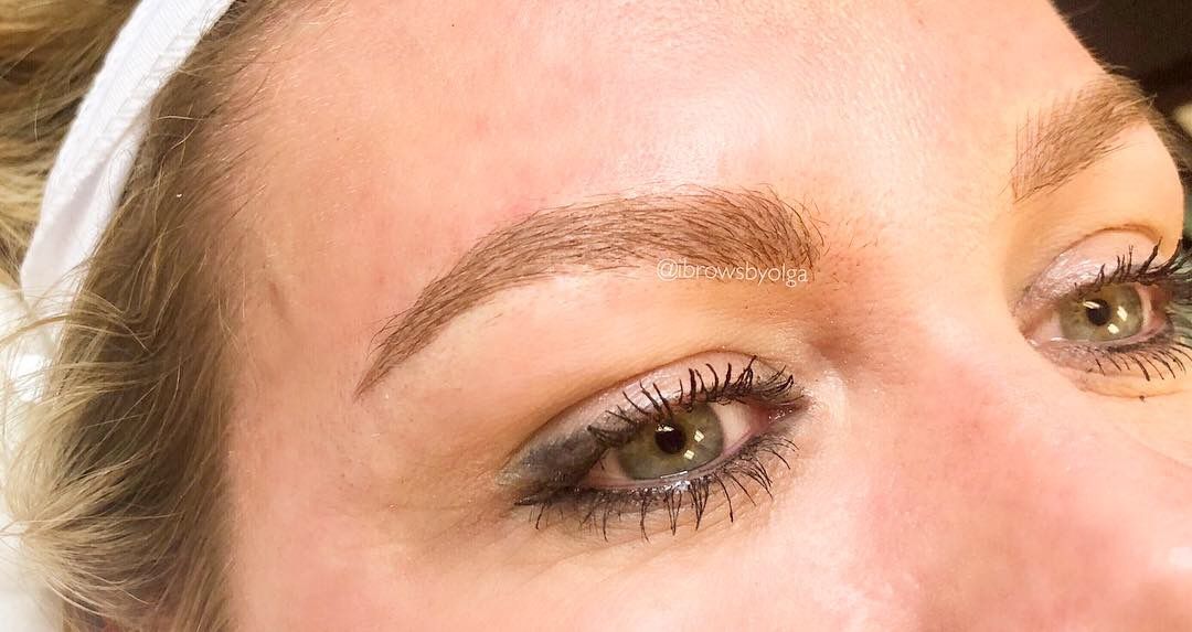 Eyebrow Tattoo result by IBROWS by Olga/ Bonita Aesthetics and Wellness in Alpharetta, GA
