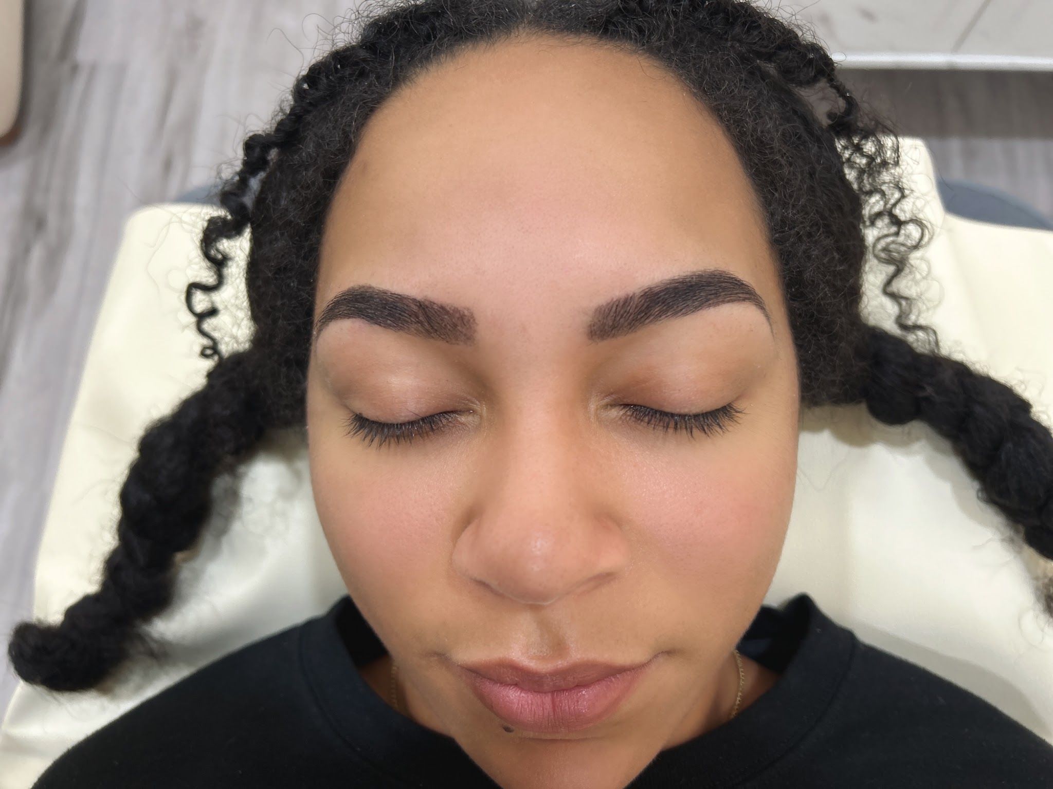Eyebrow Tattoo result by D'Lux Head Spa , Body Wax & Lash - Facial / Brows in Dacula, GA