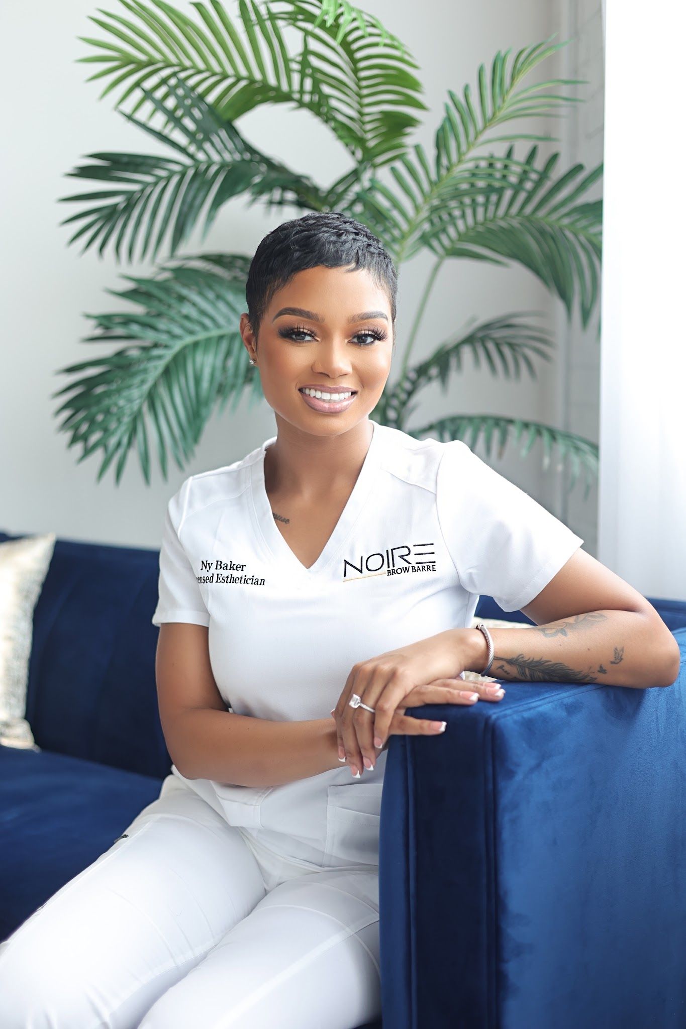 Permanent makeup work by Noire Brow Barre in Atlanta, GA