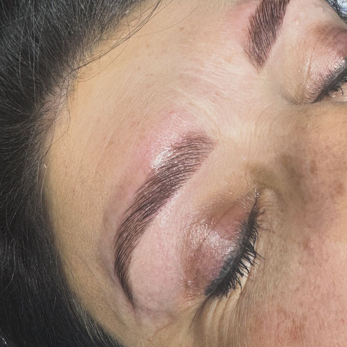 Eyebrow Tattoo result by HD Esthetics in Tifton, GA