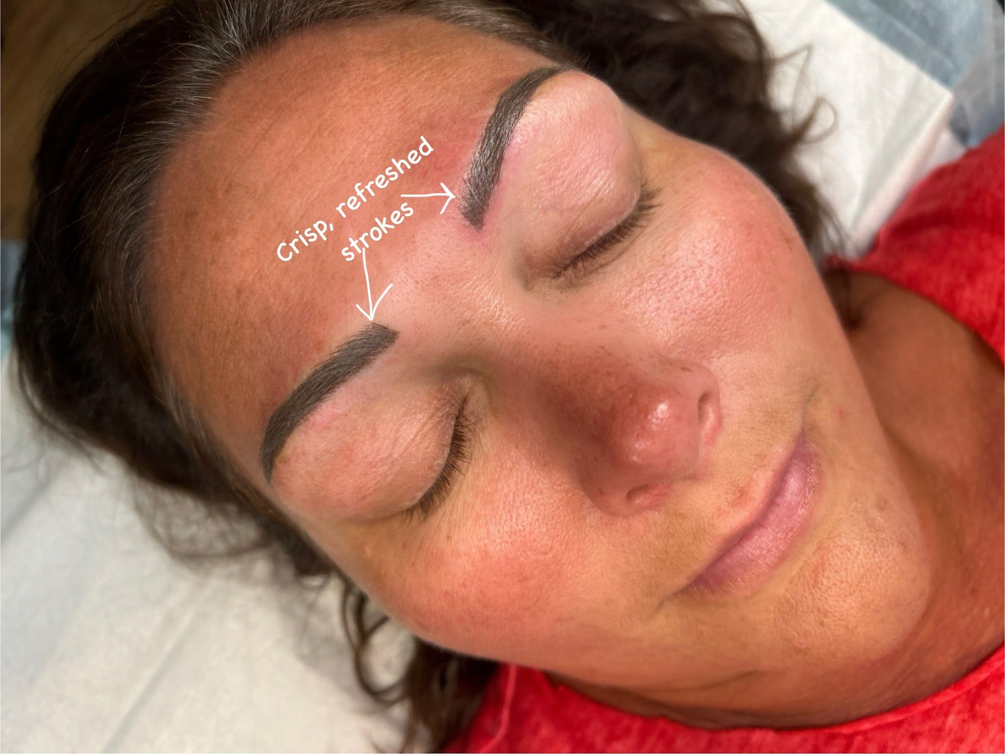 Eyebrow Tattoo result by Tori Alexis Brow Studio & head spa in Villa Rica, GA