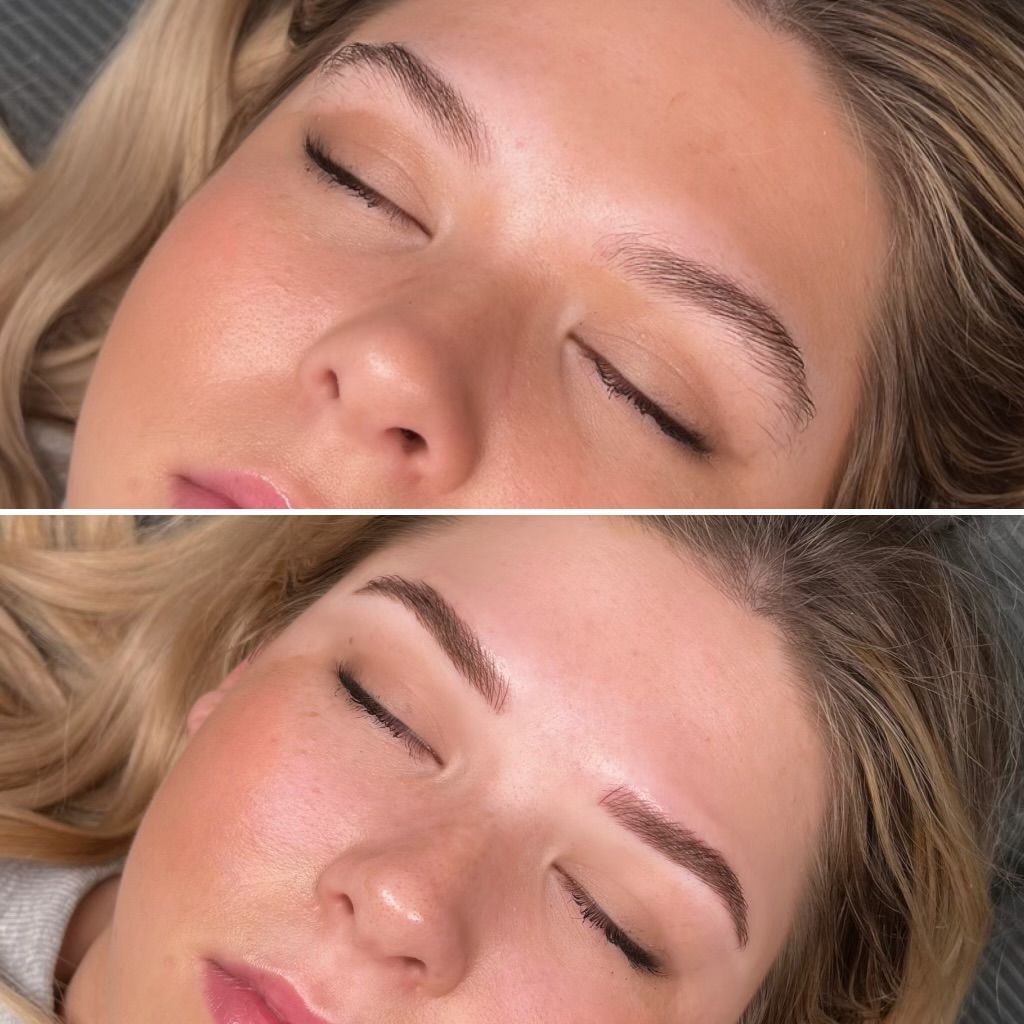 Eyebrow Tattoo result by Tori Alexis Brow Studio & head spa in Villa Rica, GA