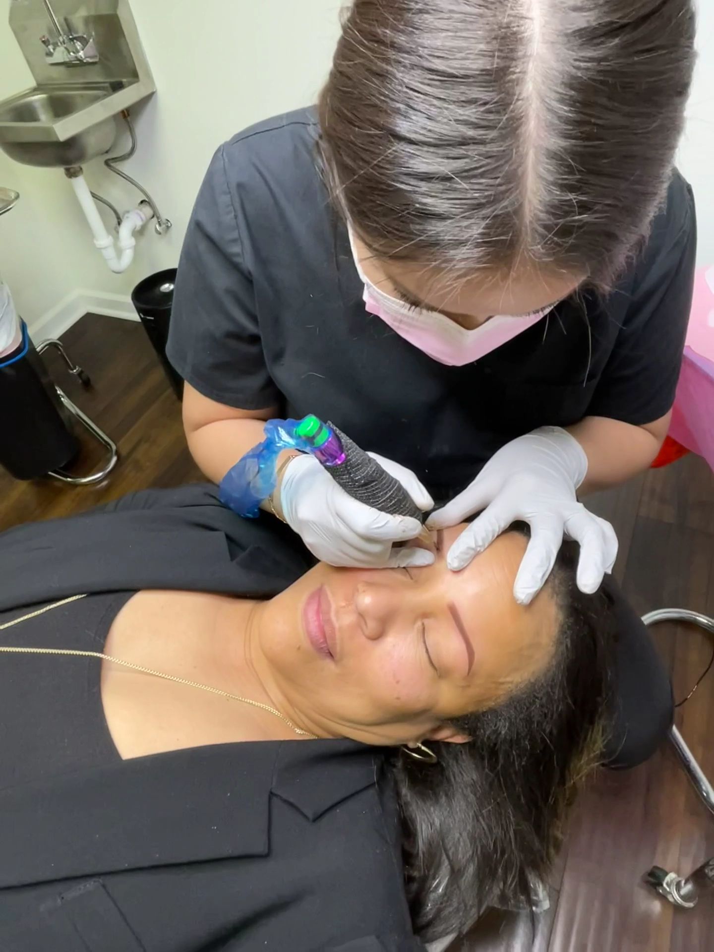 Eyebrow Tattoo result by Eboni Renee Artistry in Atlanta, GA
