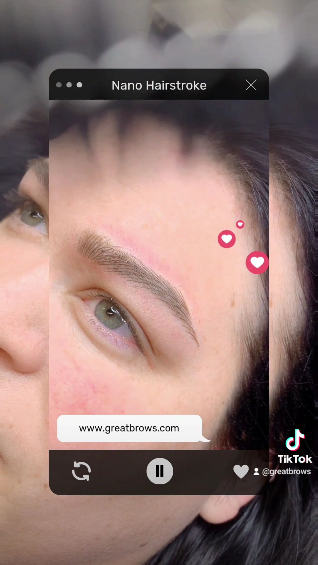 Permanent makeup work by GREAT BROWS in Lakeland, FL