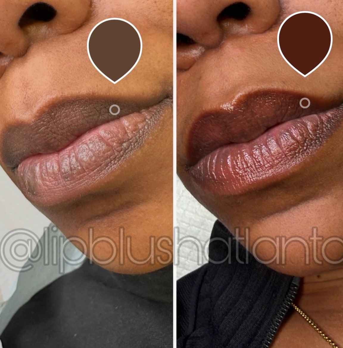 Permanent makeup work by Lip Blush Atlanta in Sandy Springs, GA