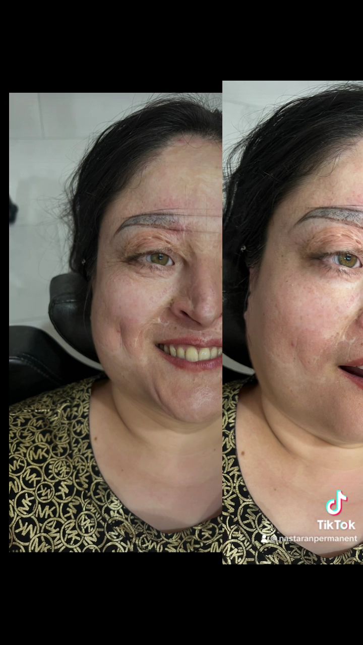 Eyebrow Tattoo result by Nas Permanent Makeup and Training Center in Newport Beach, CA