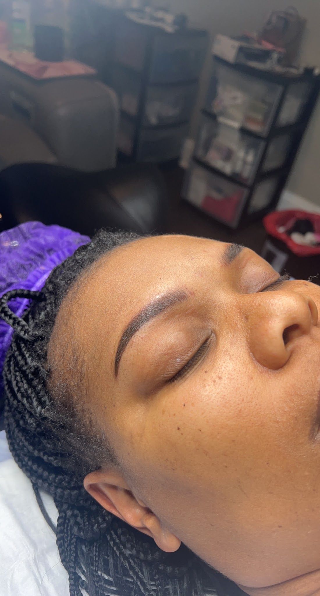 Eyebrow Tattoo result by P-Zazz Beauty Bar & Suites/Browz and Lipz Beauty Spa and More in Tennille, GA