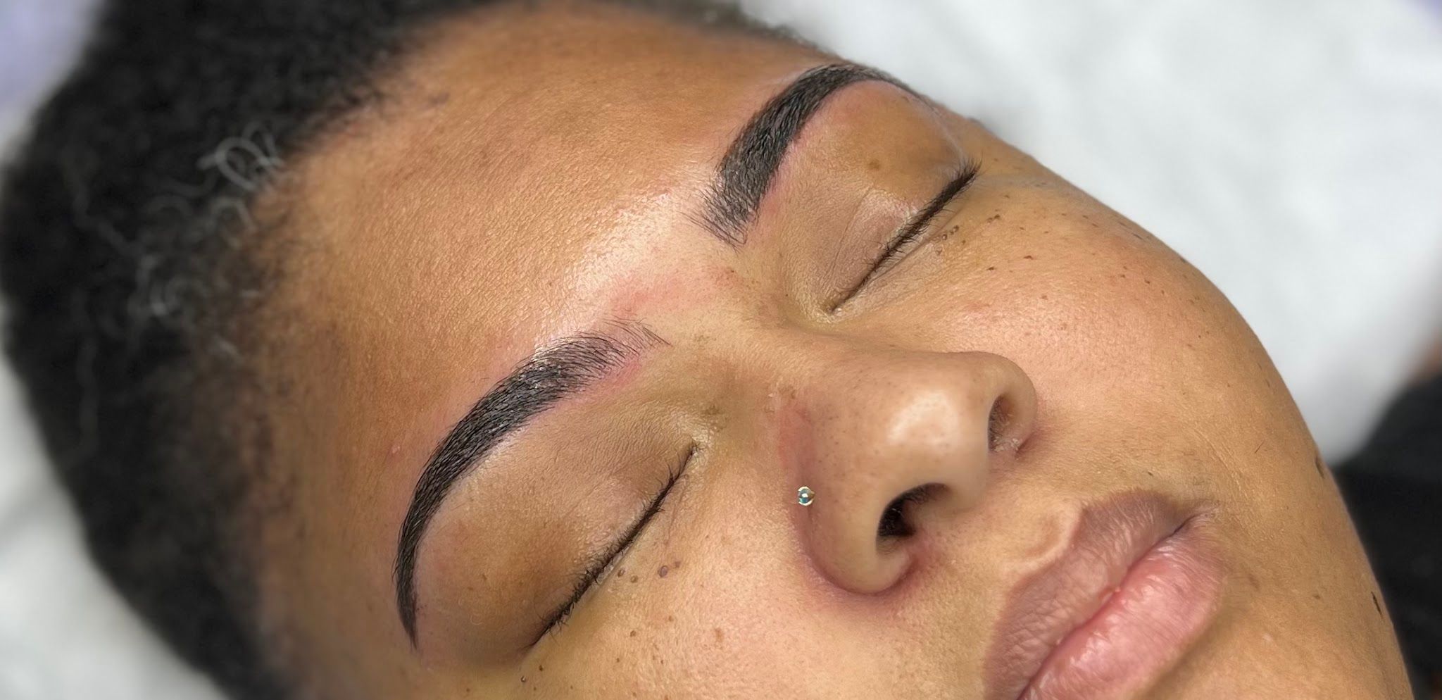 Eyebrow Tattoo result by P-Zazz Beauty Bar & Suites/Browz and Lipz Beauty Spa and More in Tennille, GA