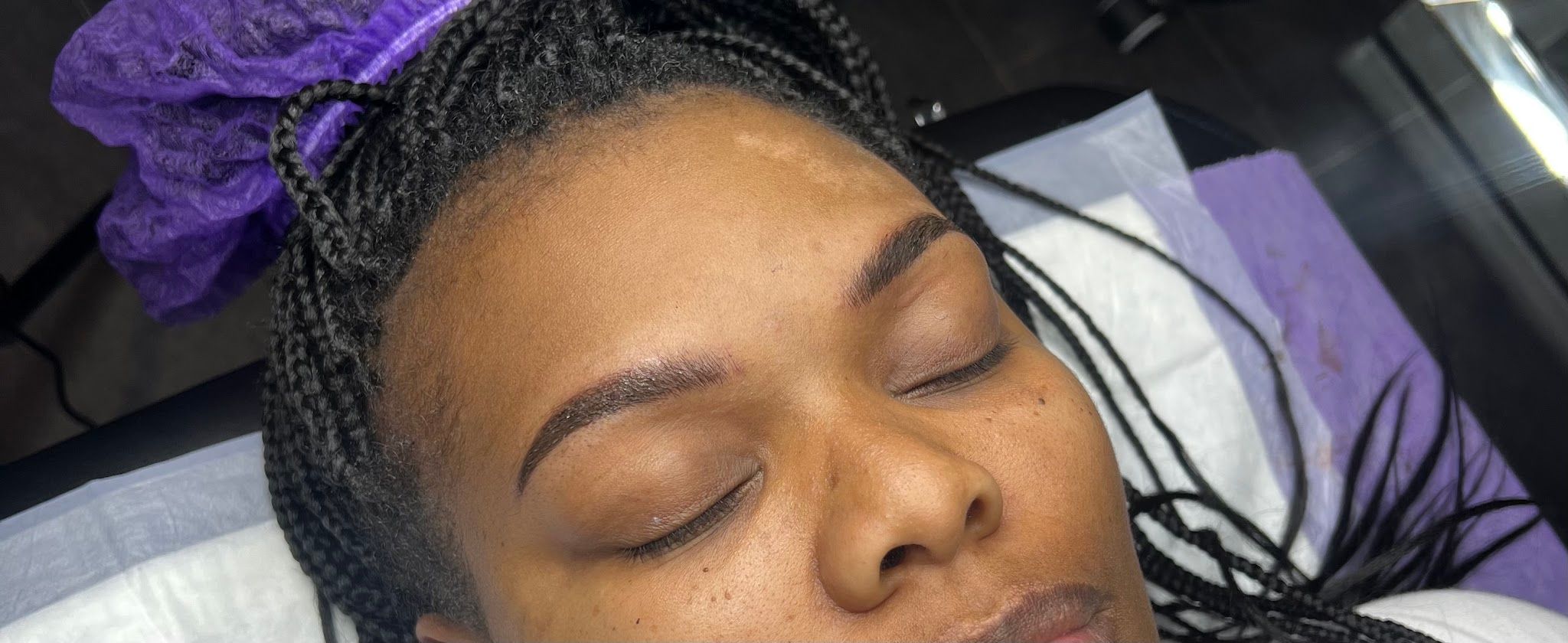 Eyebrow Tattoo result by P-Zazz Beauty Bar & Suites/Browz and Lipz Beauty Spa and More in Tennille, GA