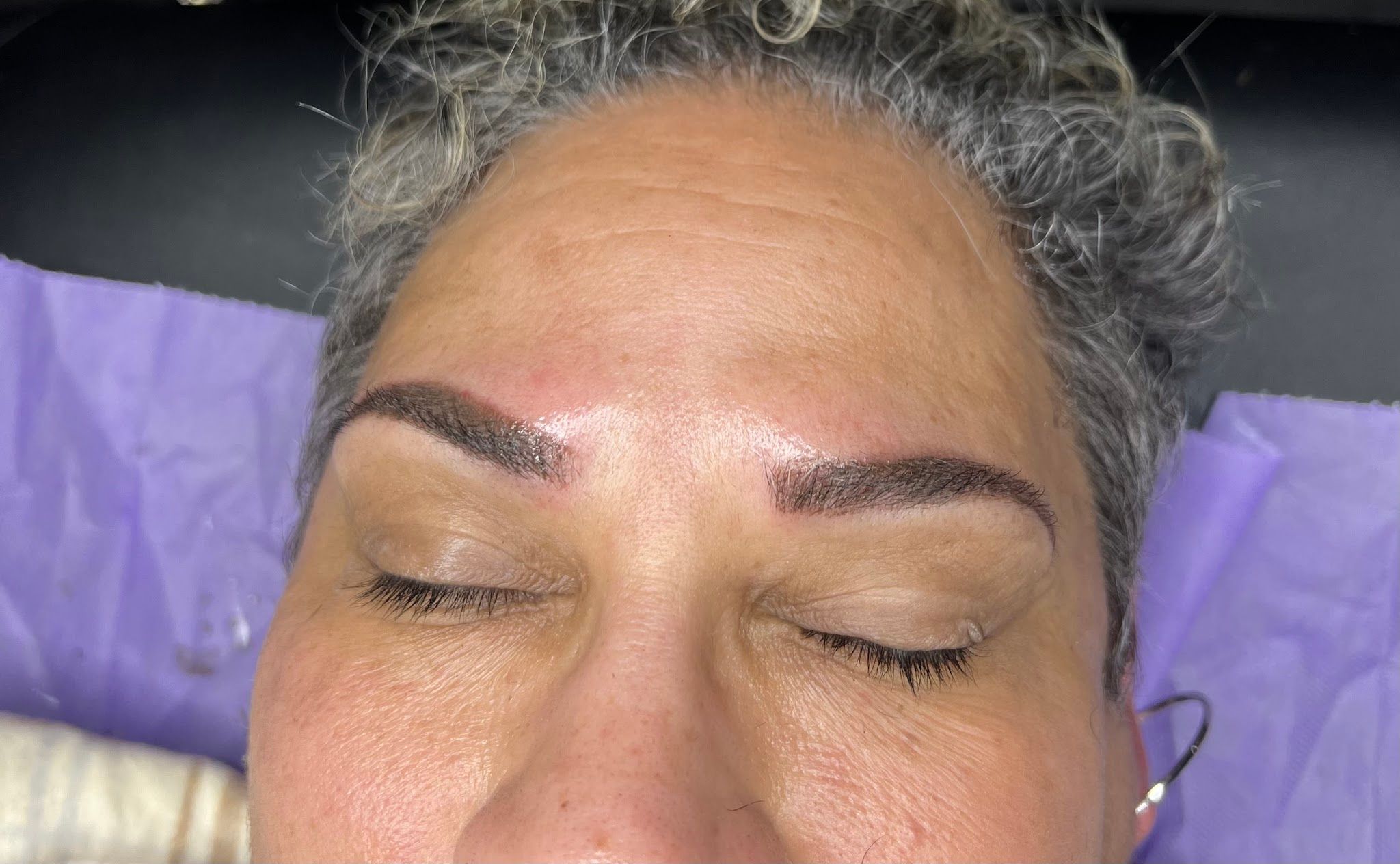 Eyebrow Tattoo result by P-Zazz Beauty Bar & Suites/Browz and Lipz Beauty Spa and More in Tennille, GA