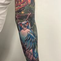 Mystic Owl Tattoo — permanent makeup work