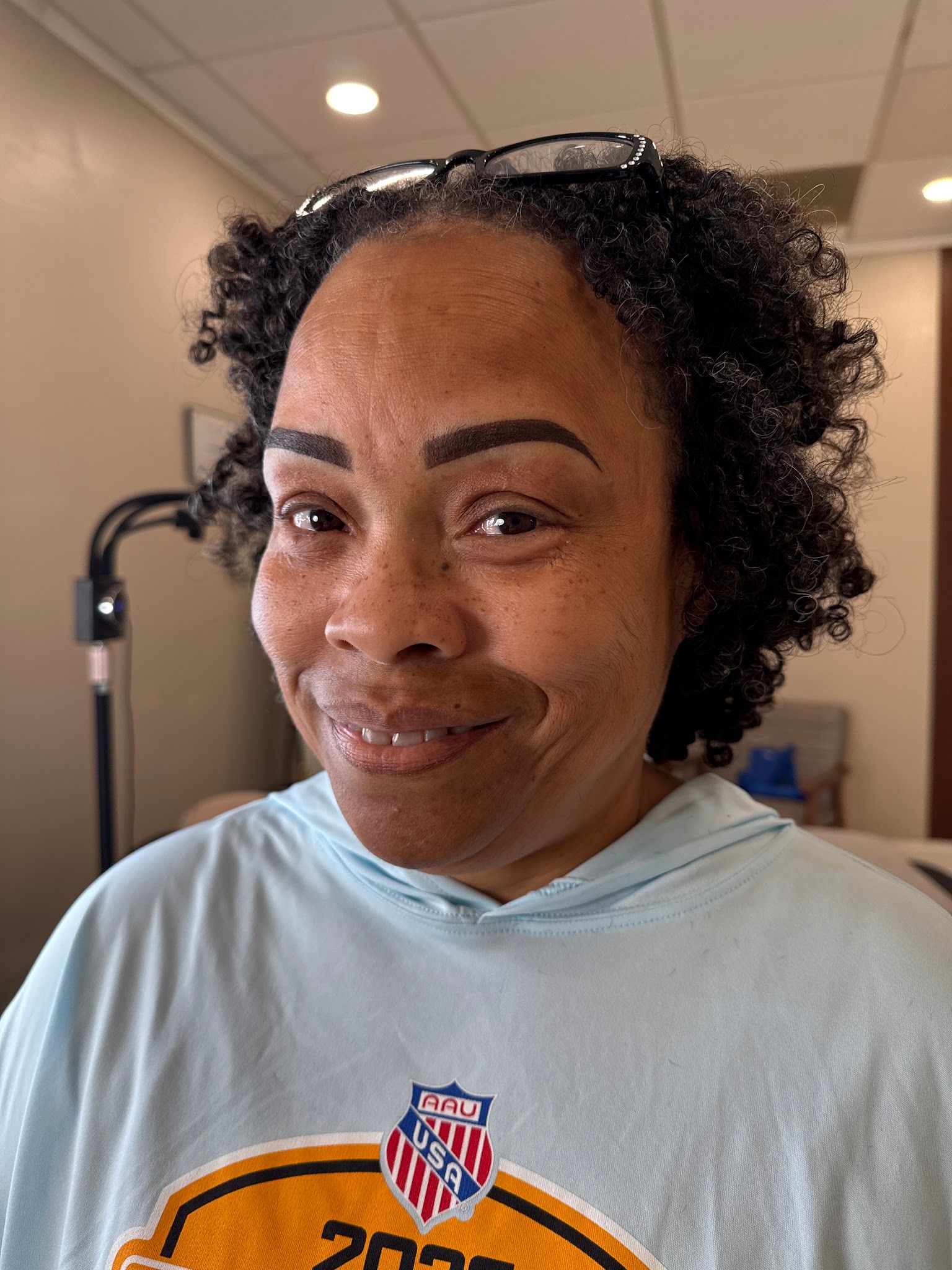 Eyebrow Tattoo result by Brows by Kim Honey - Inside Sassy Nails & Spa in Columbus, GA