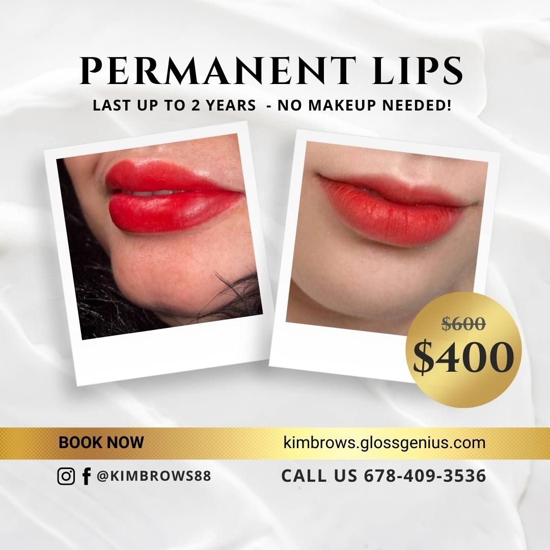 Permanent makeup work by Kim Brows Buckhead in Atlanta, GA