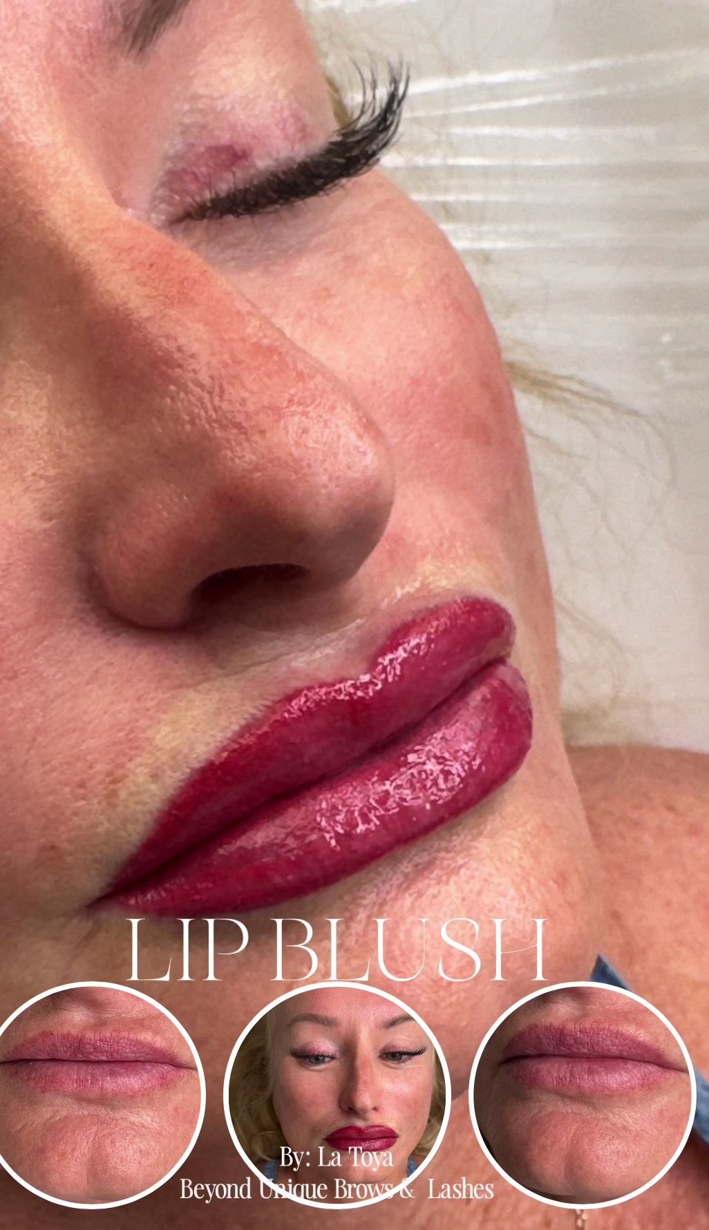 Permanent makeup work by Beyond Unique Brows & Lashes in Kennesaw, GA