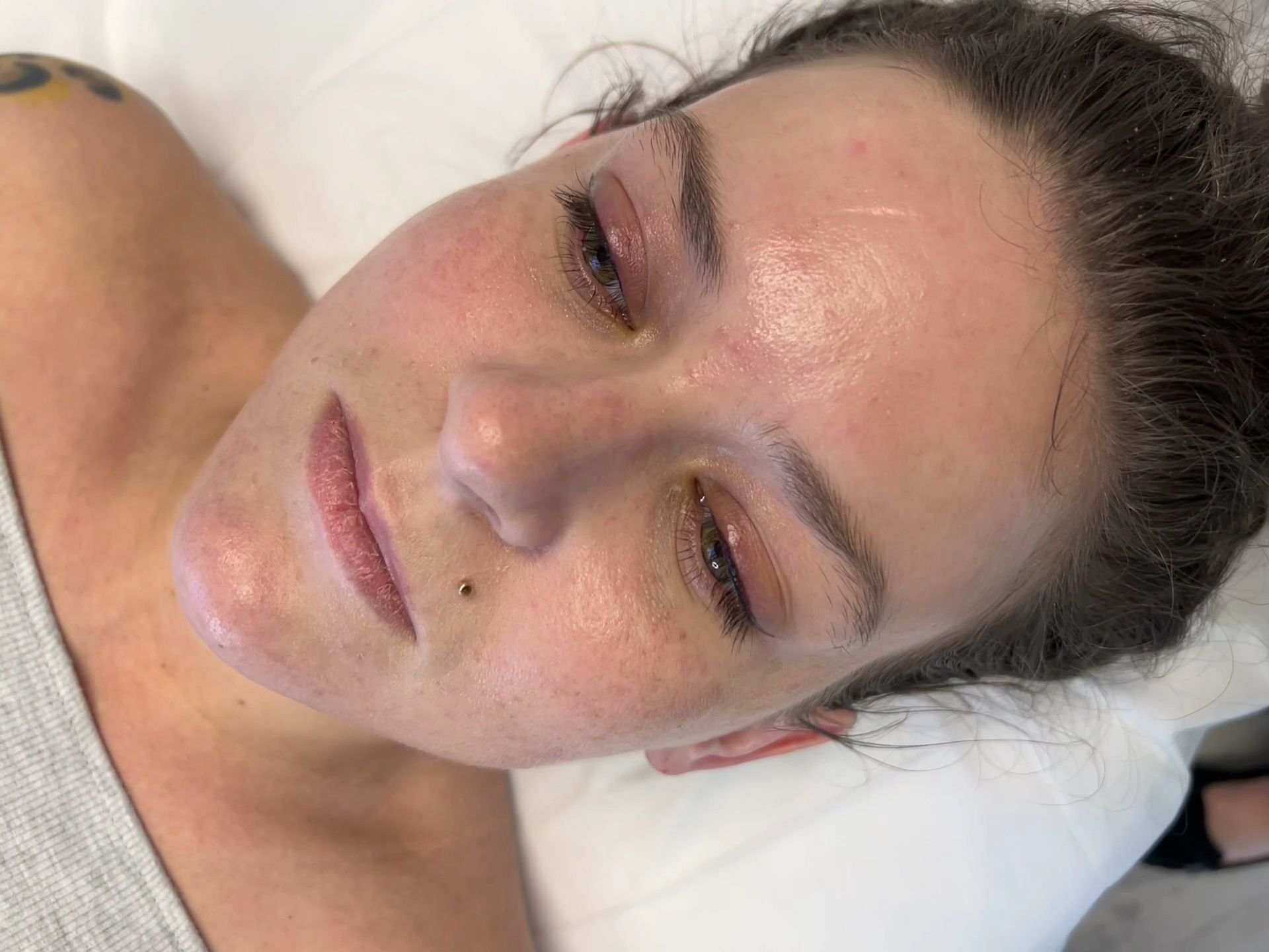 Eyebrow Tattoo result by Harlowe Beauty Studio in Fernandina Beach, FL