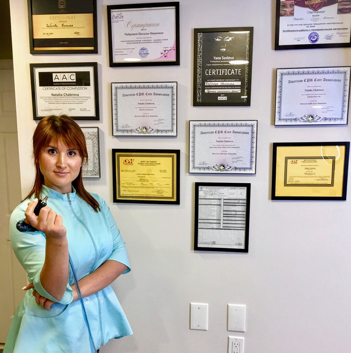 Permanent makeup work by Permanent makeup by Natalia Chabrova (eyebrows, lips, eyeliners ) in Hiram, GA