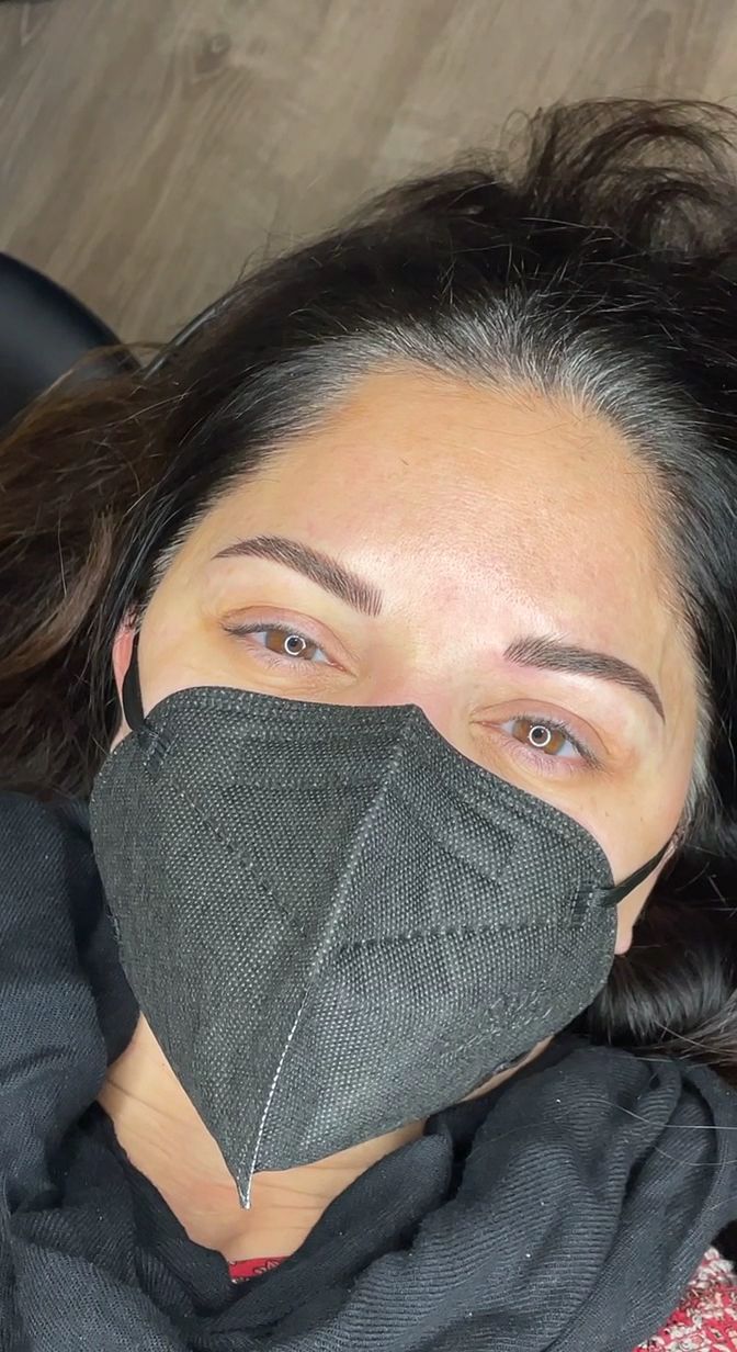 Eyebrow Tattoo result by Laura Rea Eyebrow Microblading in Franklin Square, NY