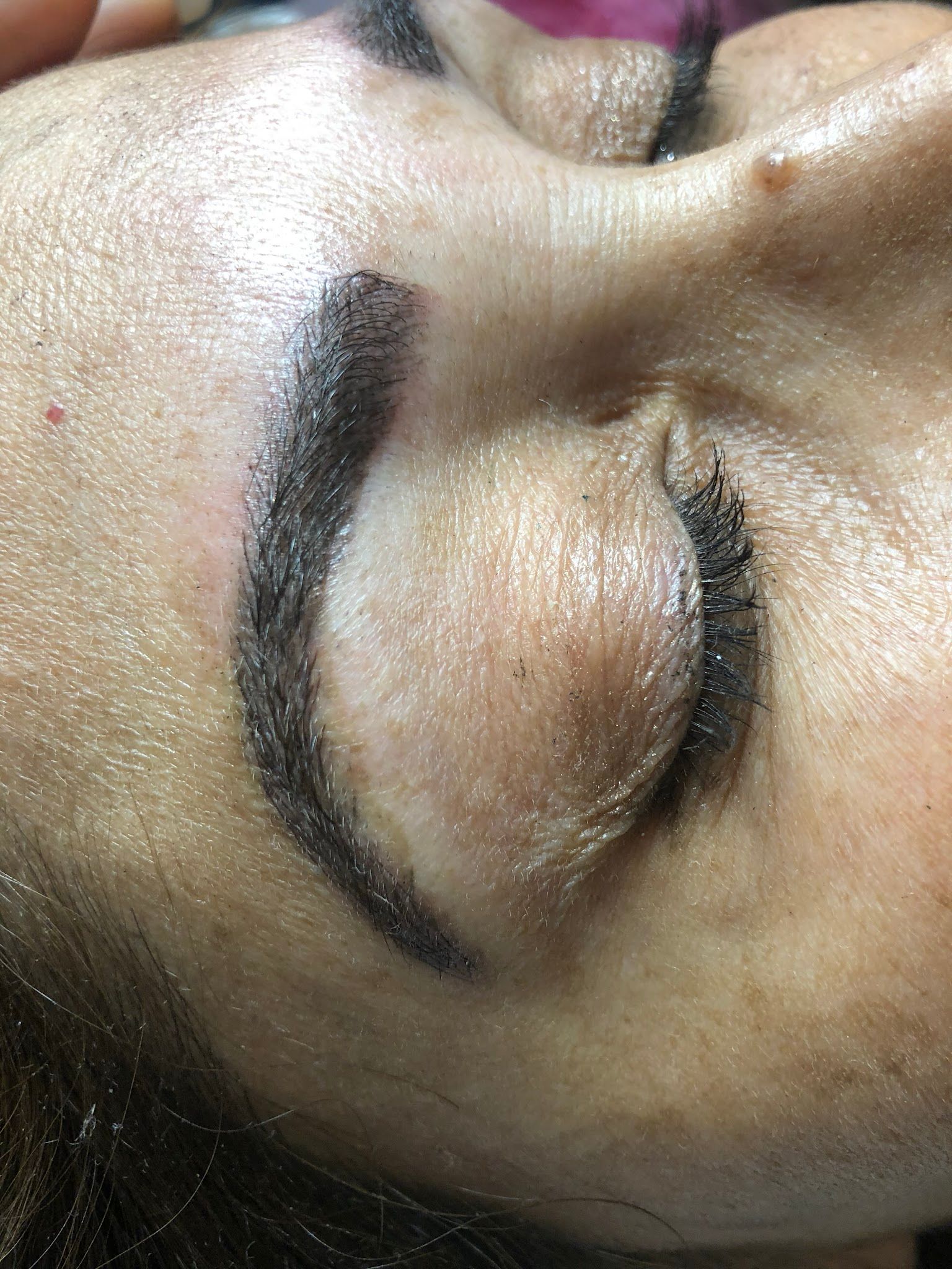 Eyebrow Tattoo result by Lash Out Goddess Boutique in Richmond Hill, GA