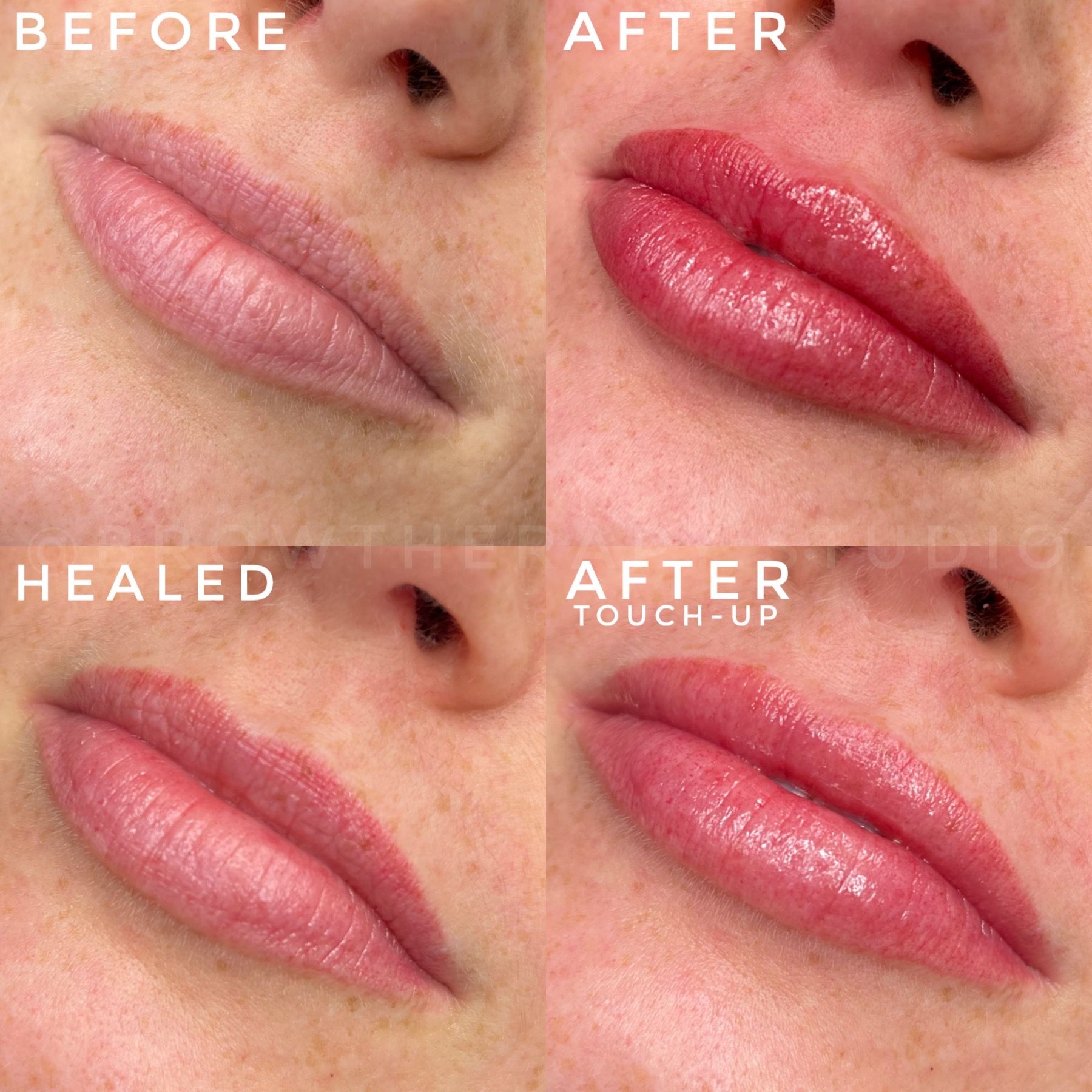 Permanent makeup work by Brow Therapy in Newnan, GA