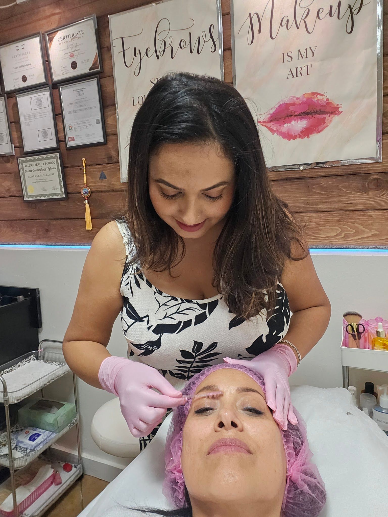 Permanent makeup work by Lashrow Beauty Studio in Lawrenceville, GA