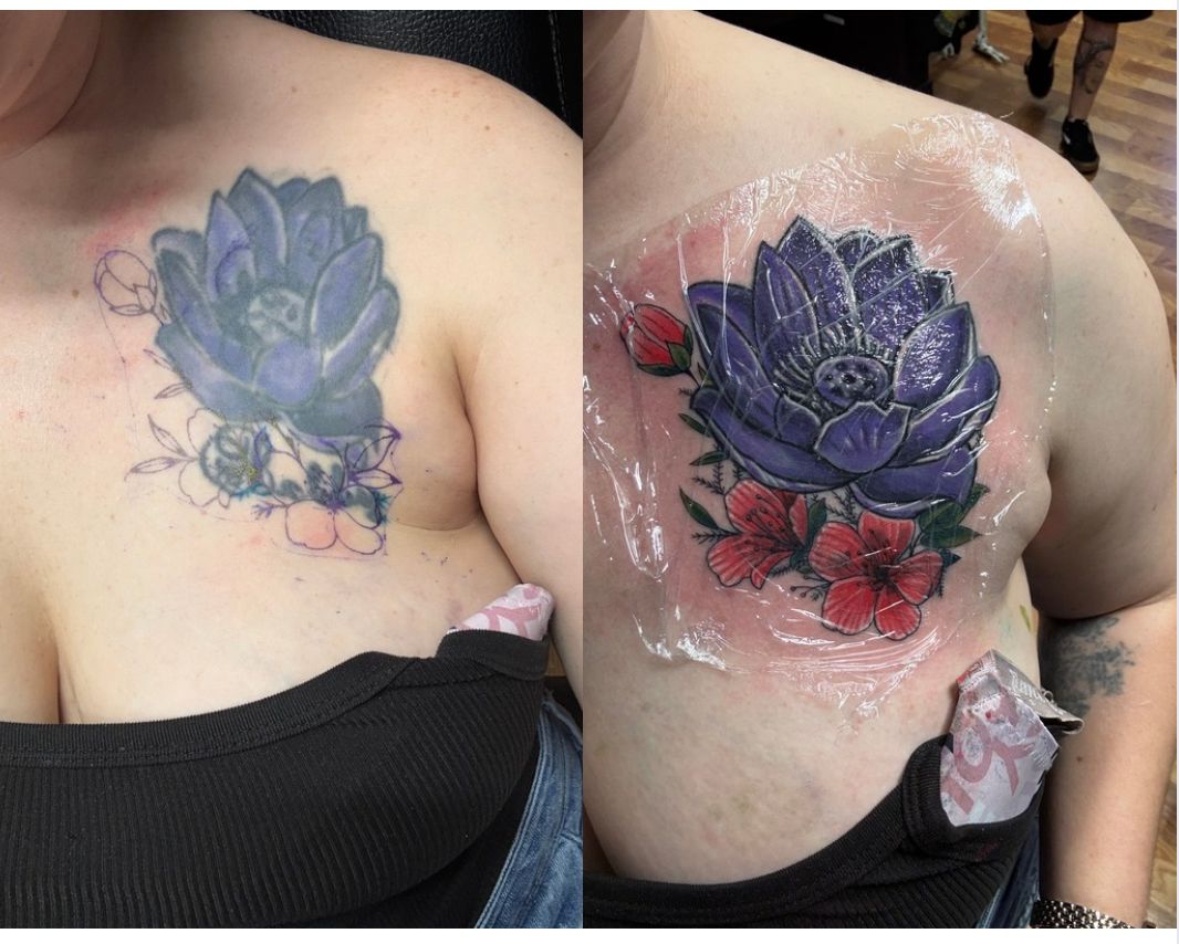 Permanent makeup work by Cupid Slave Tattoo Company in Covington, GA