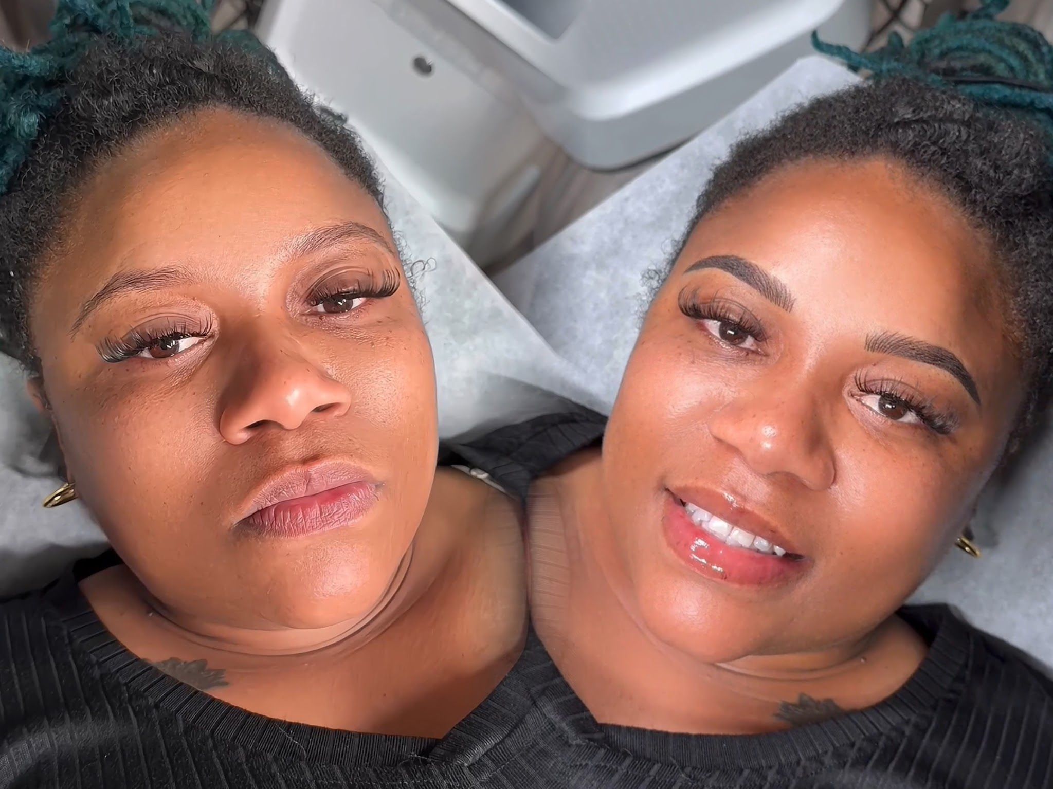 Close — permanent makeup work