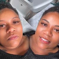 Close — permanent makeup work