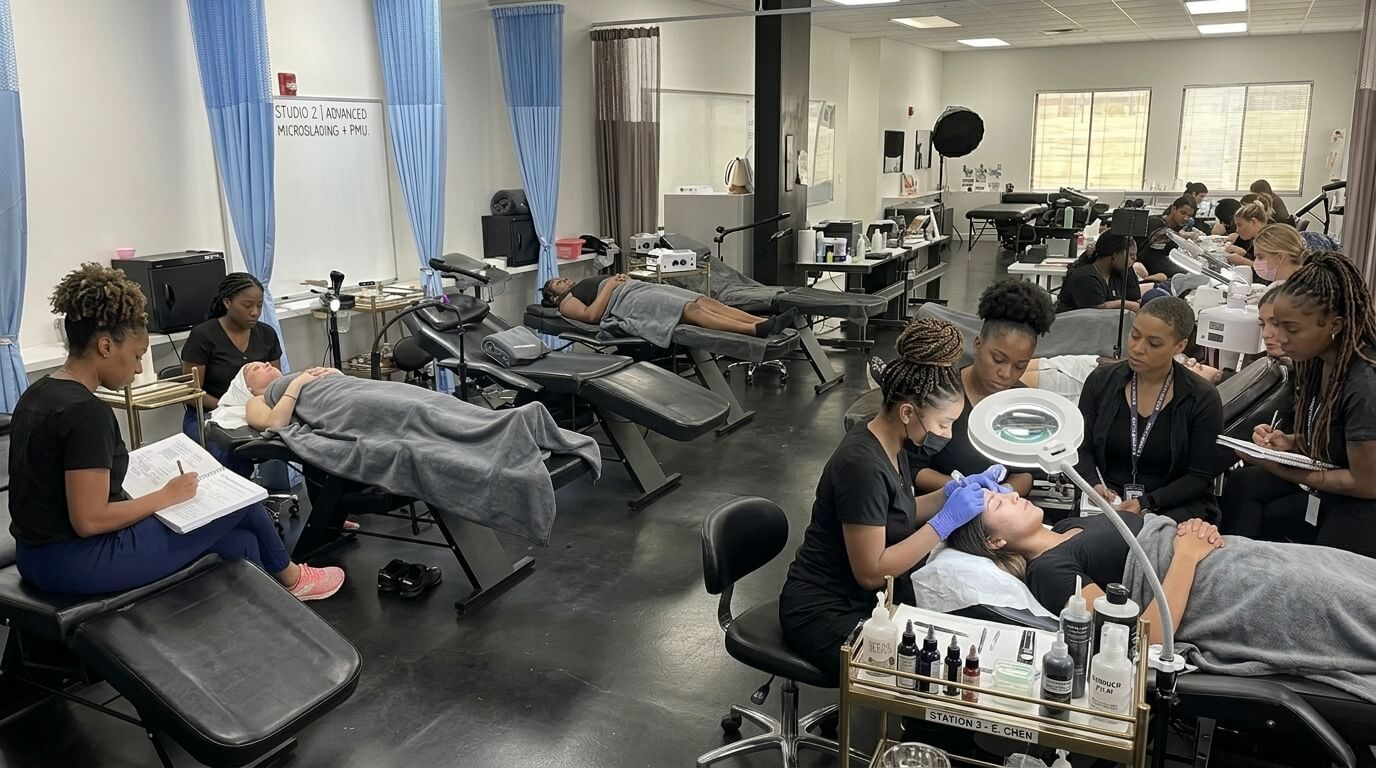 Permanent makeup work by Millennium Beauty Institute in Norcross, GA