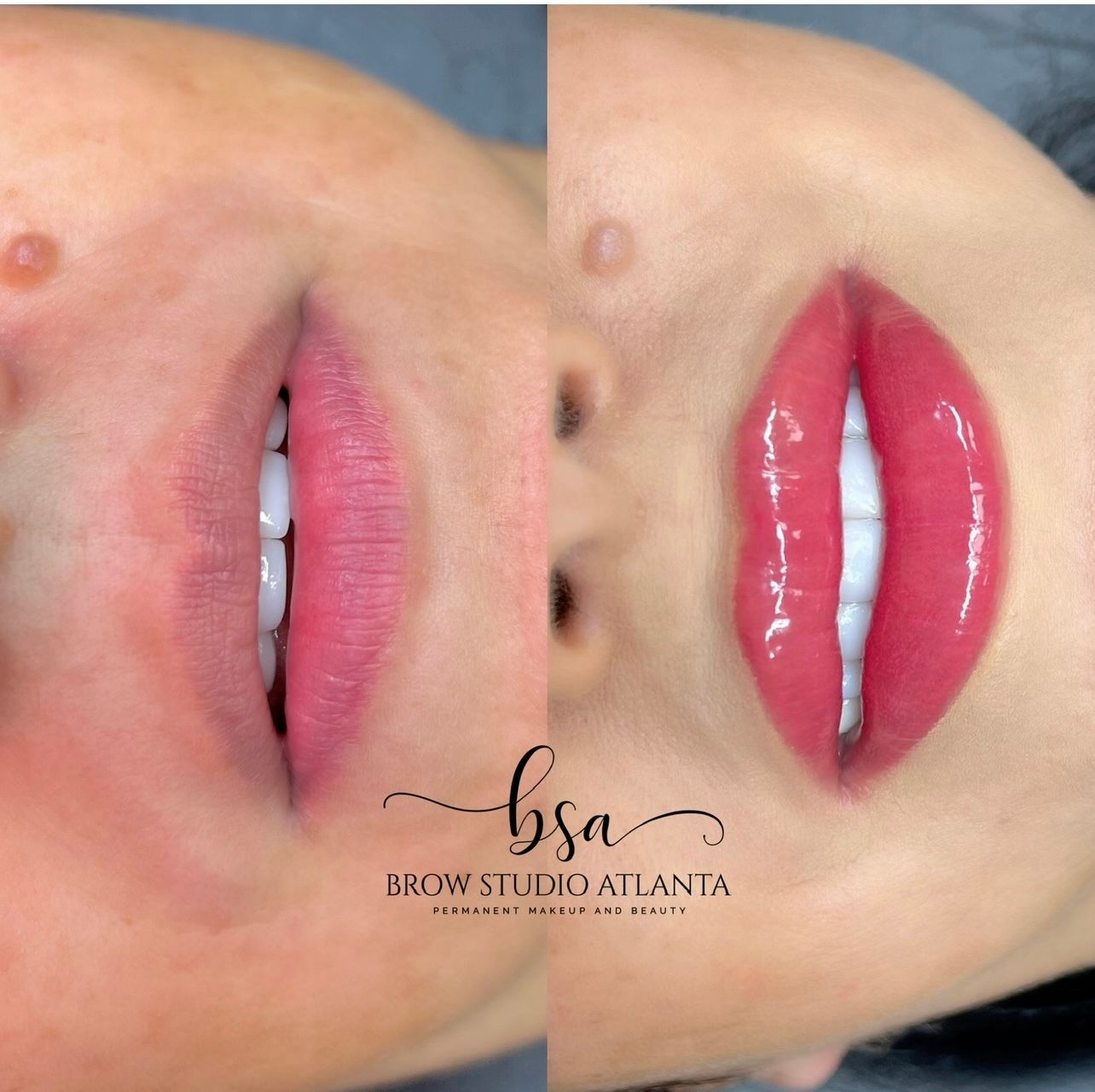 Permanent makeup work by Brow Studio Atlanta in Gainesville, GA