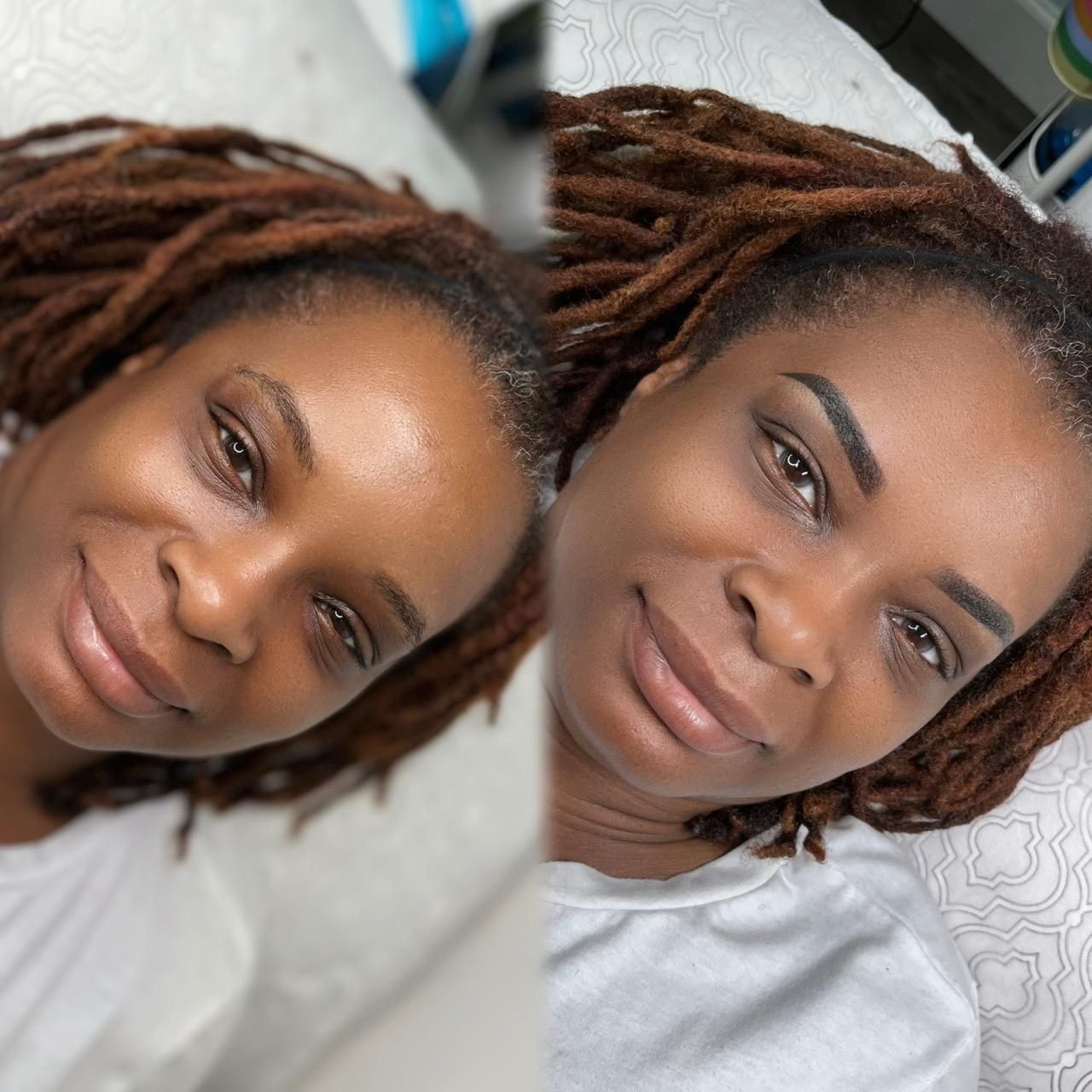 Eyebrow Tattoo result by The Secret Studio - Microblading Eyebrows Headspa Eyelashlift Suwanee Atlanta in Suwanee, GA