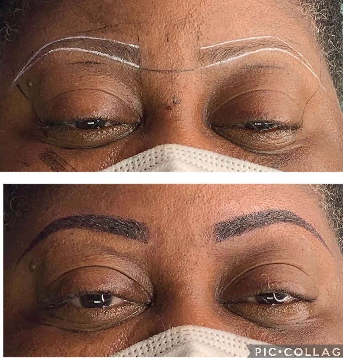 Eyebrow Tattoo result by Glam Starr Brow Bar Spa and Academy in Roswell, GA