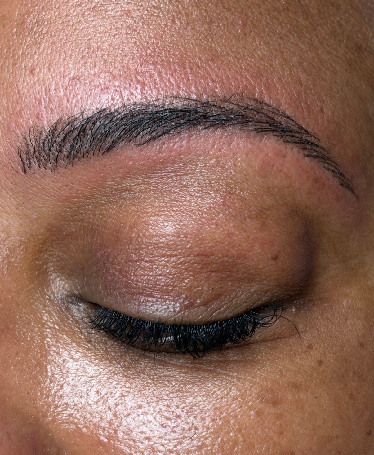 Eyebrow Tattoo result by I Am Beautiful by Mia Atlanta Brow and Lash artist in Atlanta, GA