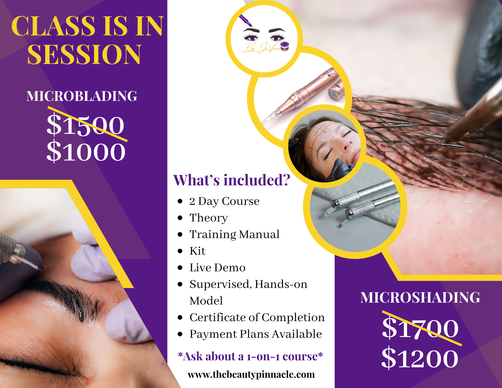Permanent makeup work by The Beauty Pinnacle in Savannah, GA